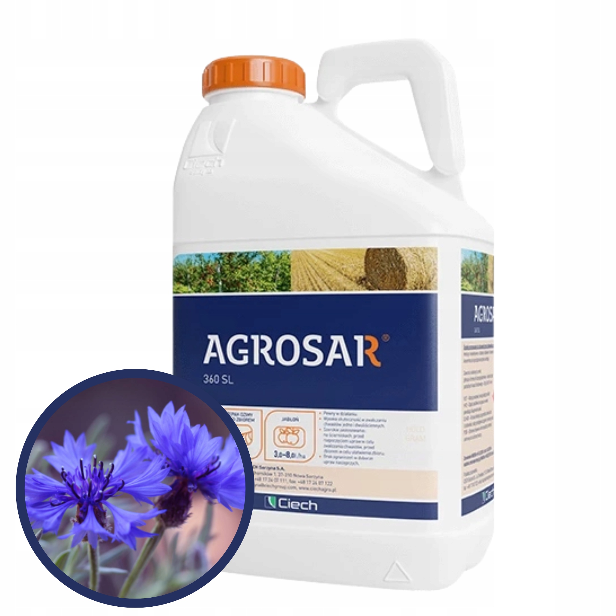 Agrosar 360 Sl 5L herbicyd totalny na perz
