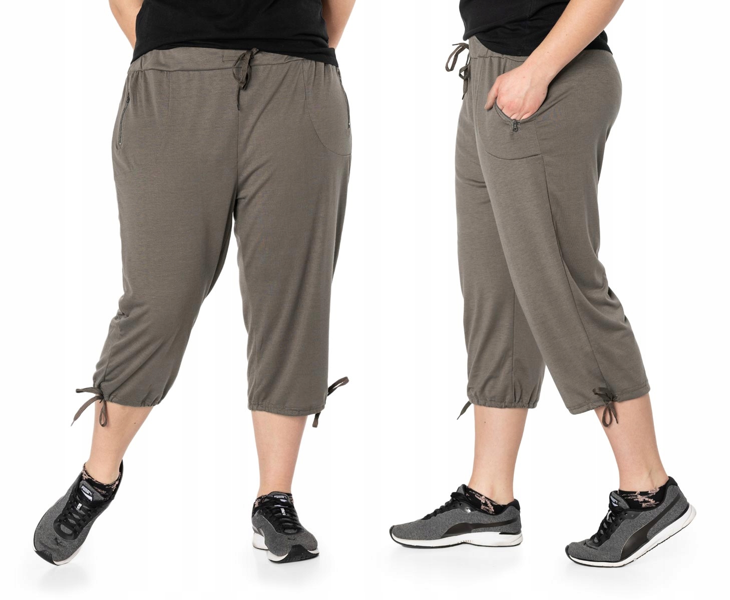 

Duże Krótkie Spodenki Damskie Rybaczki 86022-3 5XL