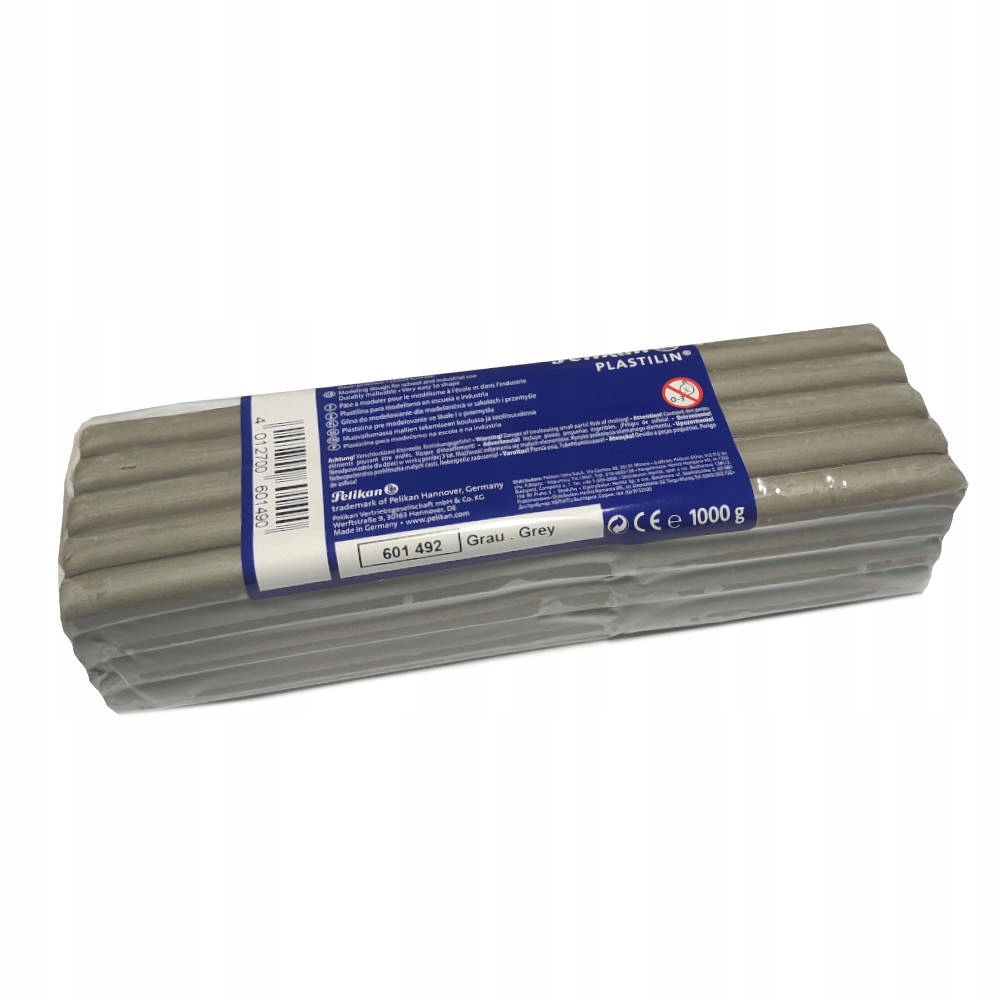 

Plastelina 1kg Plastilin modelarska szara Pelikan
