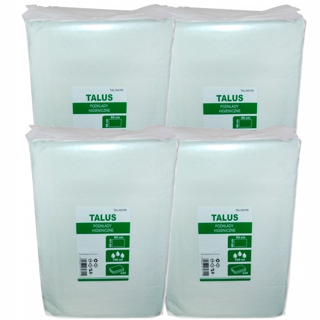 TALUS Podkłady higieniczne 60x90cm 100szt chłonne maty