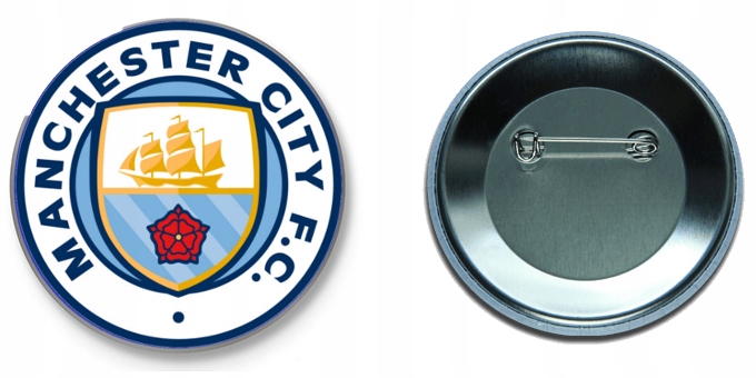 

Przypinki 59MM Manchester City F.c+imię