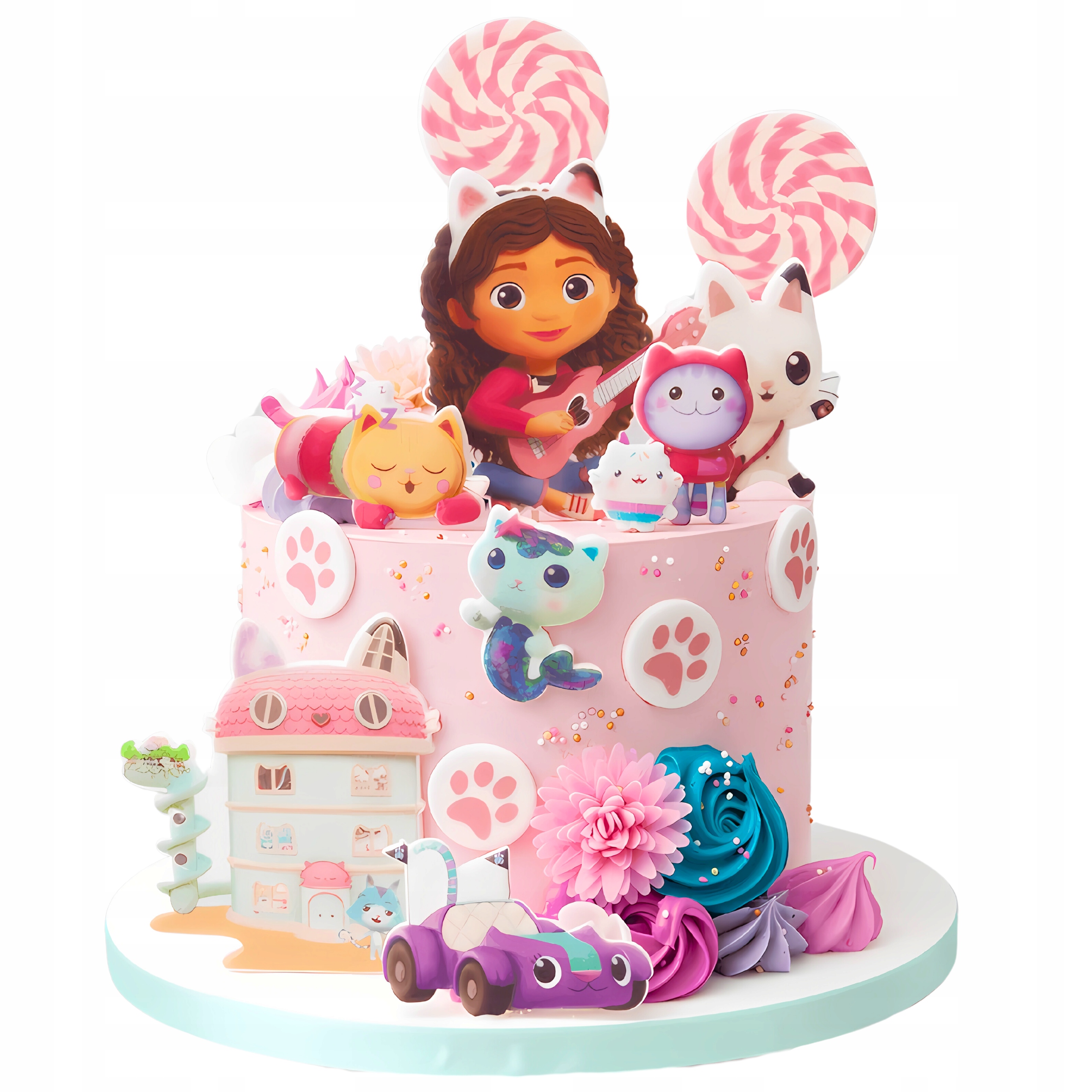 Levně Sada dekorací na dort Gábinin Kouzelný Domek 15 ks cukrových figurek