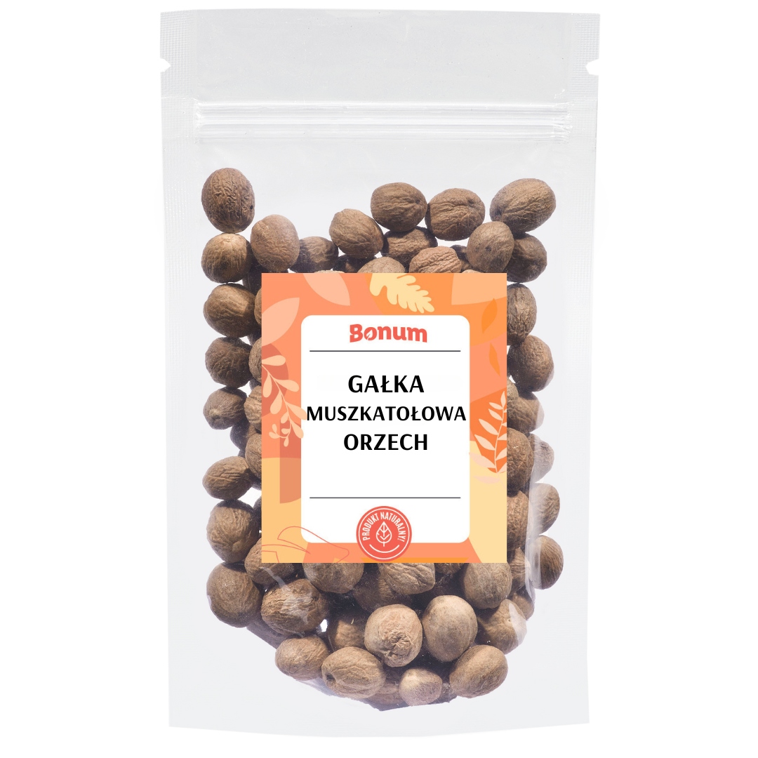 Levně Muškátový oříšek Celý ořech Přírodní aromatické koření 1 kg Bonum