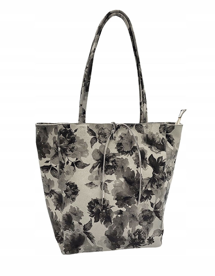 Dámská shopper kabelka Laura Biaggi přírodní kůže květiny