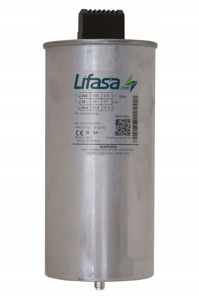 Kondensator 3,0 kVar 440V kompensacja mocy biernej