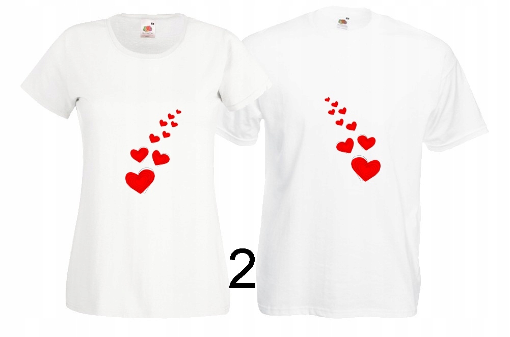 

Dwie Koszulki Dla Zakochanych Par Walentynki