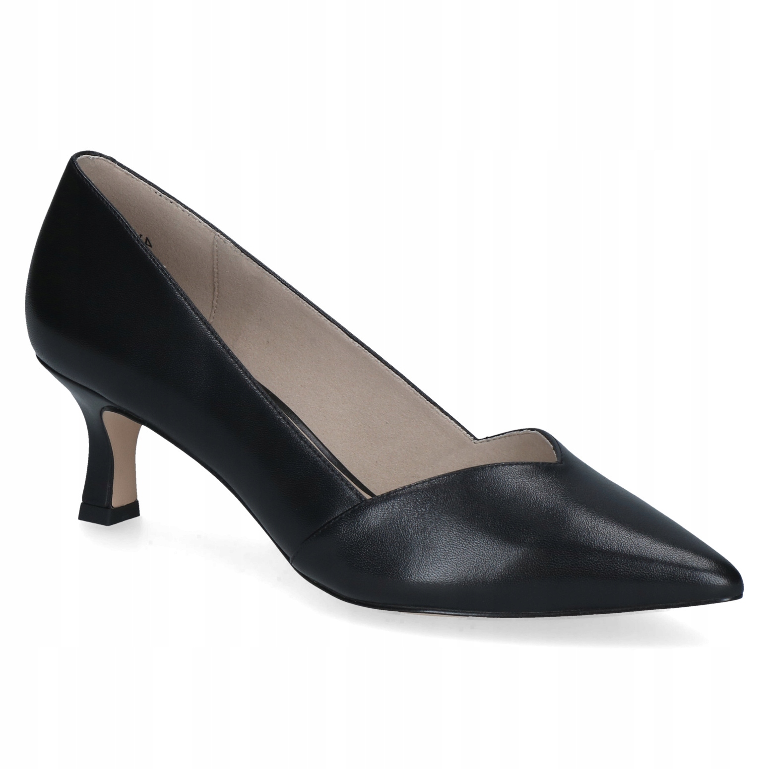 Caprice 22403-42 Lodičky Nízké Podpatky Černé VEL.38