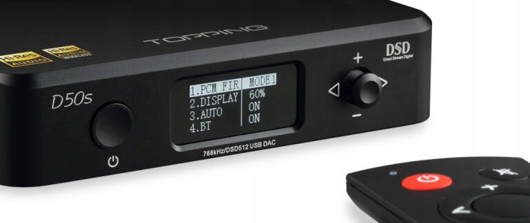 Topping D50s Przetwornik DAC USB z Bluetooth aptX Model D50s