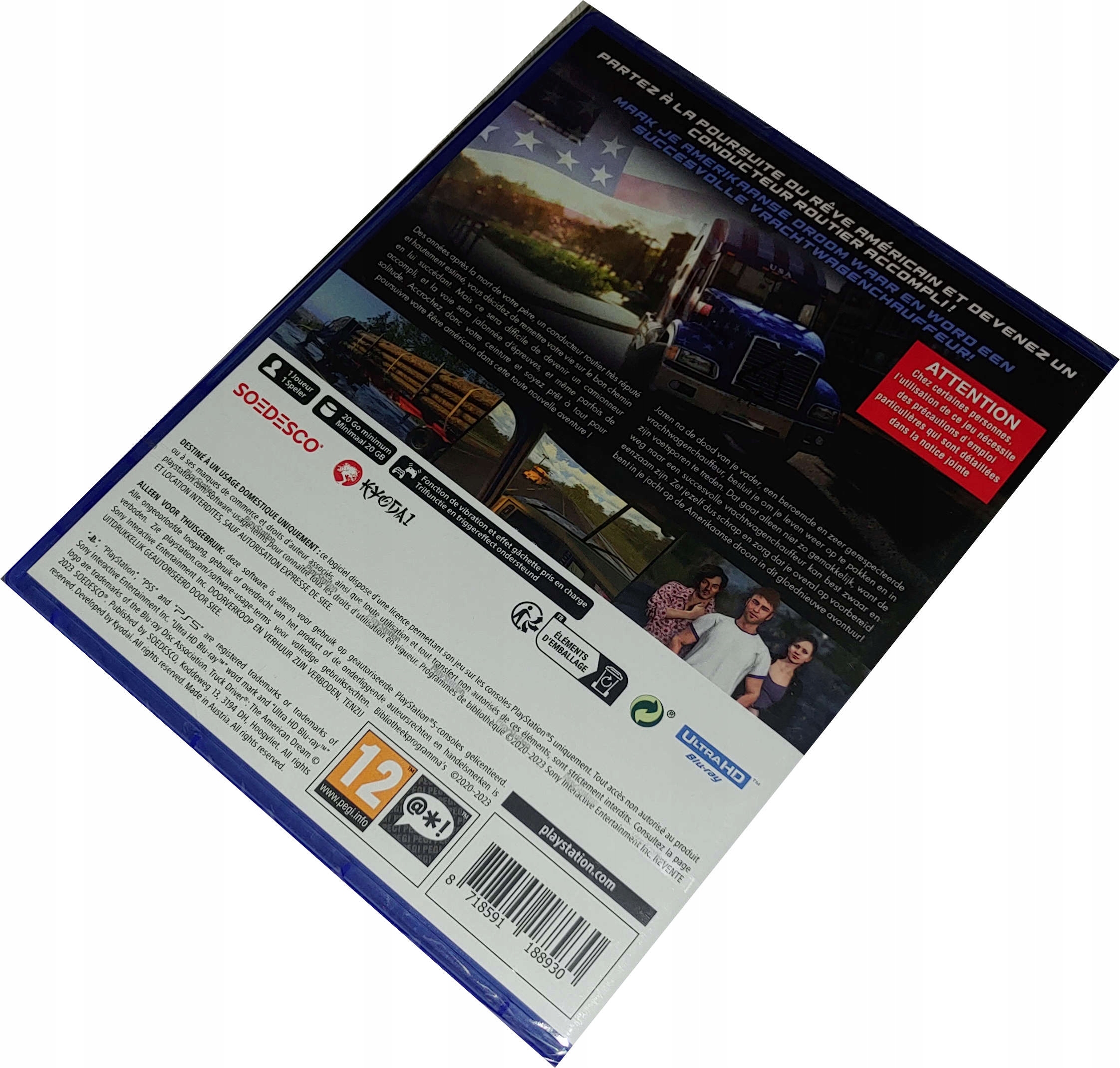 TRUCK DRIVER THE AMERICAN DREAM / NOWA / PL / PS5 Stan opakowania oryginalne