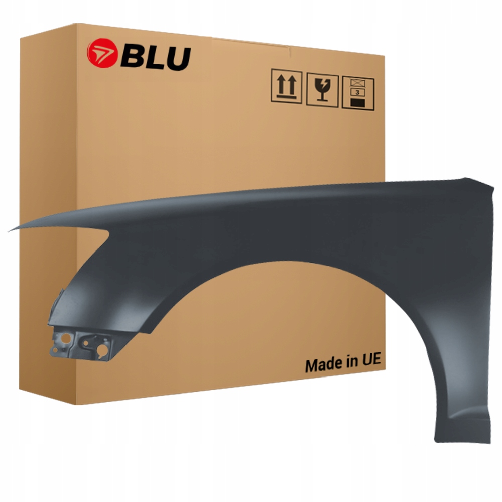 Blu Blatník Audi A6 C6 Lift LX7Z levý stříbrný 08-11 přední DelfinGrau