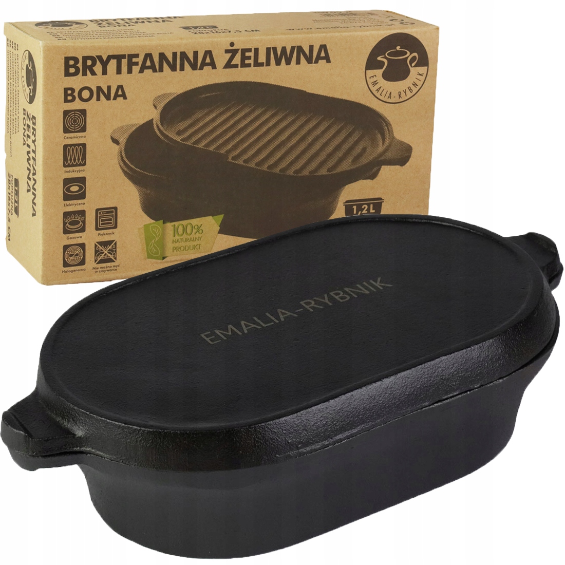 

Gęsiarka brytfanna żeliwna garnek Emalia Rybnik
