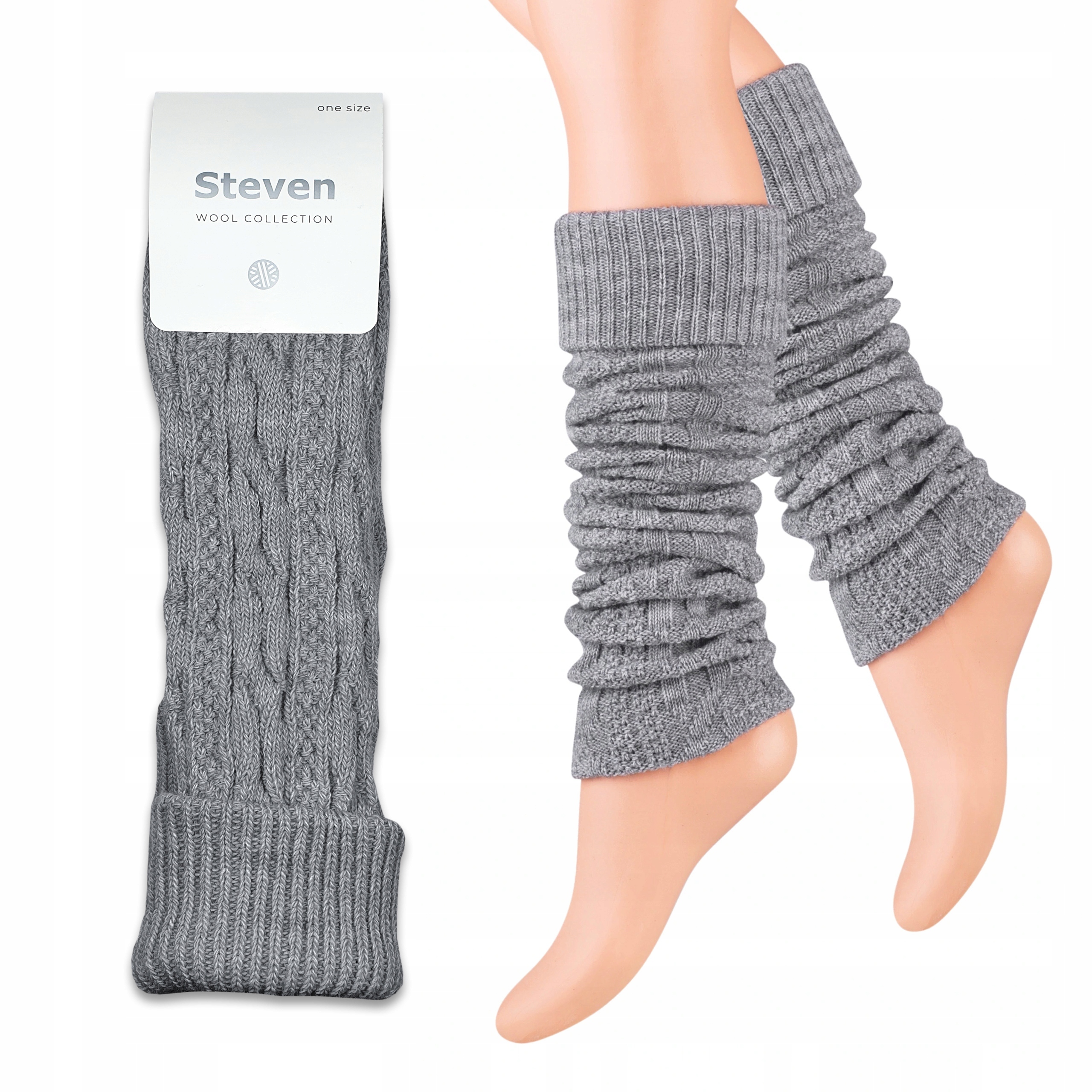 

Steven 095 ocieplacze Wełniane Getry damskie