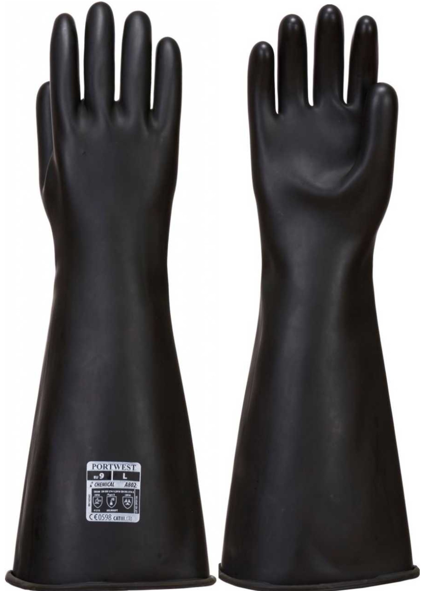 

Rękawice Lateksowe Chemiczne A802 44CM Portwest 10