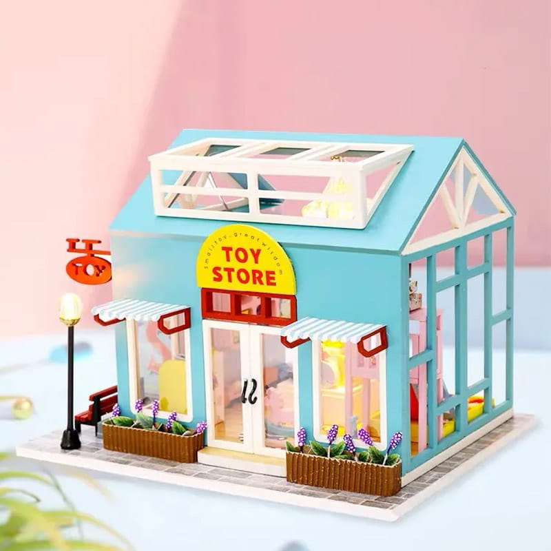 Miniaturowy Domek Sklep z Zabawkami