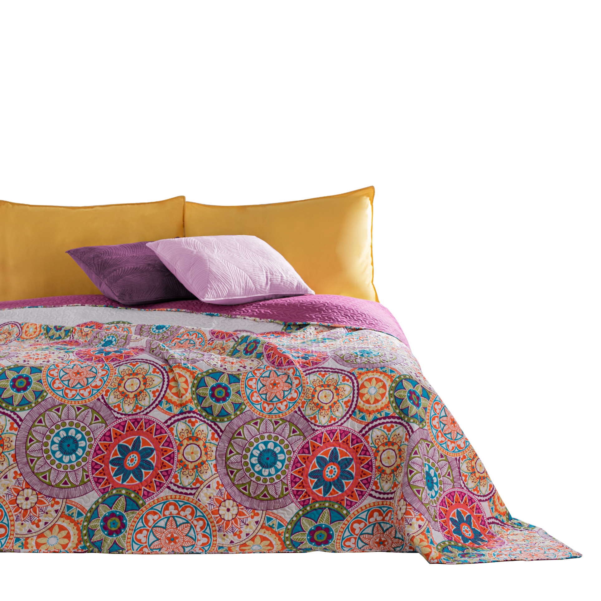 Restilo Miękka kolorowa narzuta na łóżko pled dwustronna 200x220