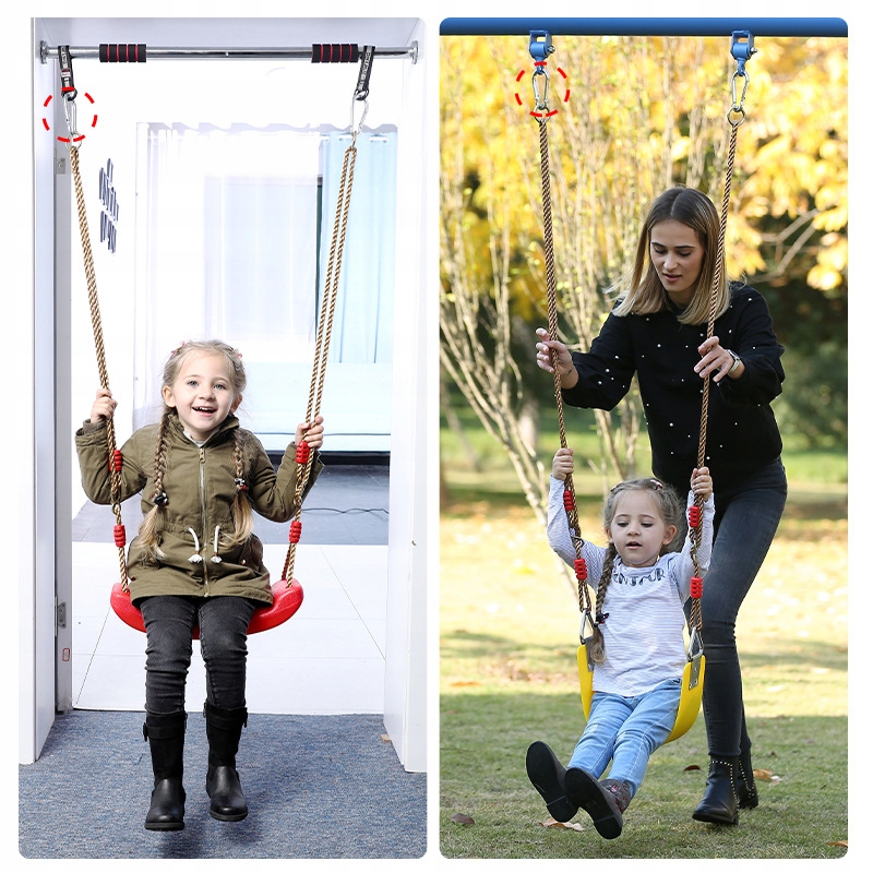 MOCOWANIE HAMAKA HUŚTAWKI MOCNE ZESTAW MONTAŻ PAS Rodzaj mocowanie