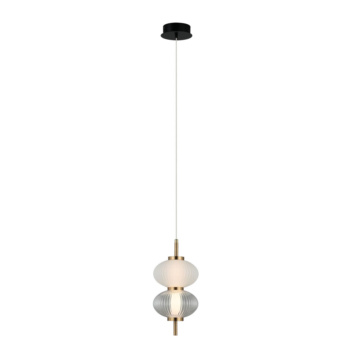 Testa PND-84938-2-BK Moderní závěsná Led lampa s dekorativními stínítky