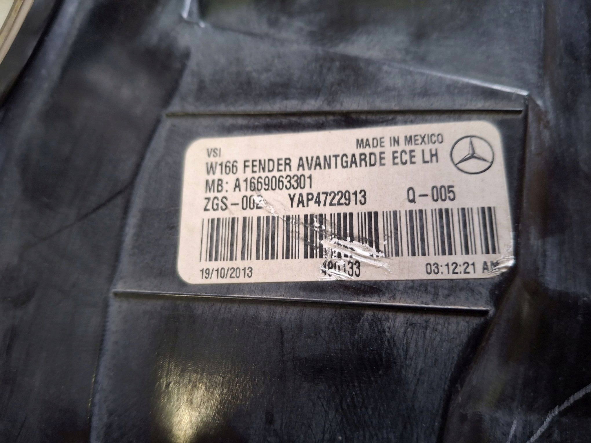 light rear left LED MERCEDES ML W166 2011R-> A1669063301
