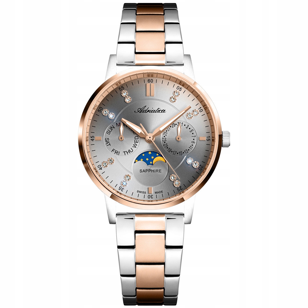 Dámské hodinky Adriatica A3834.R1R7QF Zirkony stříbrné