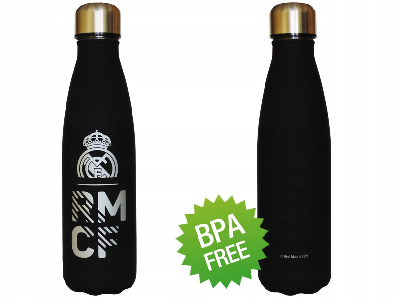 Real Madryt Bidon Kubek Termiczny Termos 500 ml Czarny
