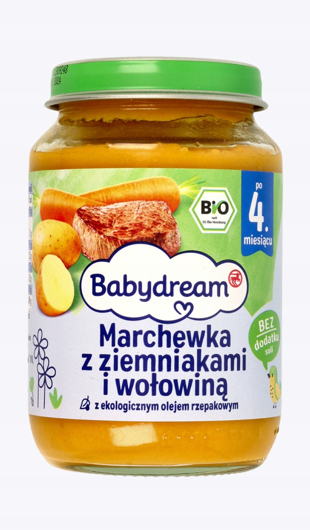 Obiadek marchewka z ziemniakami i wołowiną 190g
