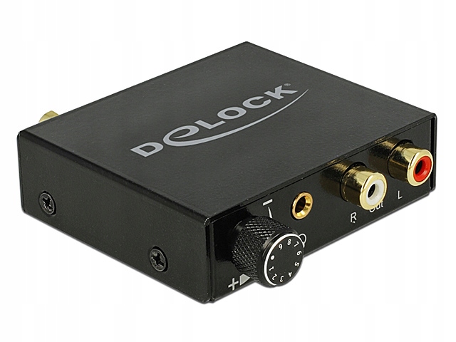 Konwerter DAC S/PDIF DIGITAL IN -> ANALOG OUT wzmacniacz słuchawkwy DELOCK