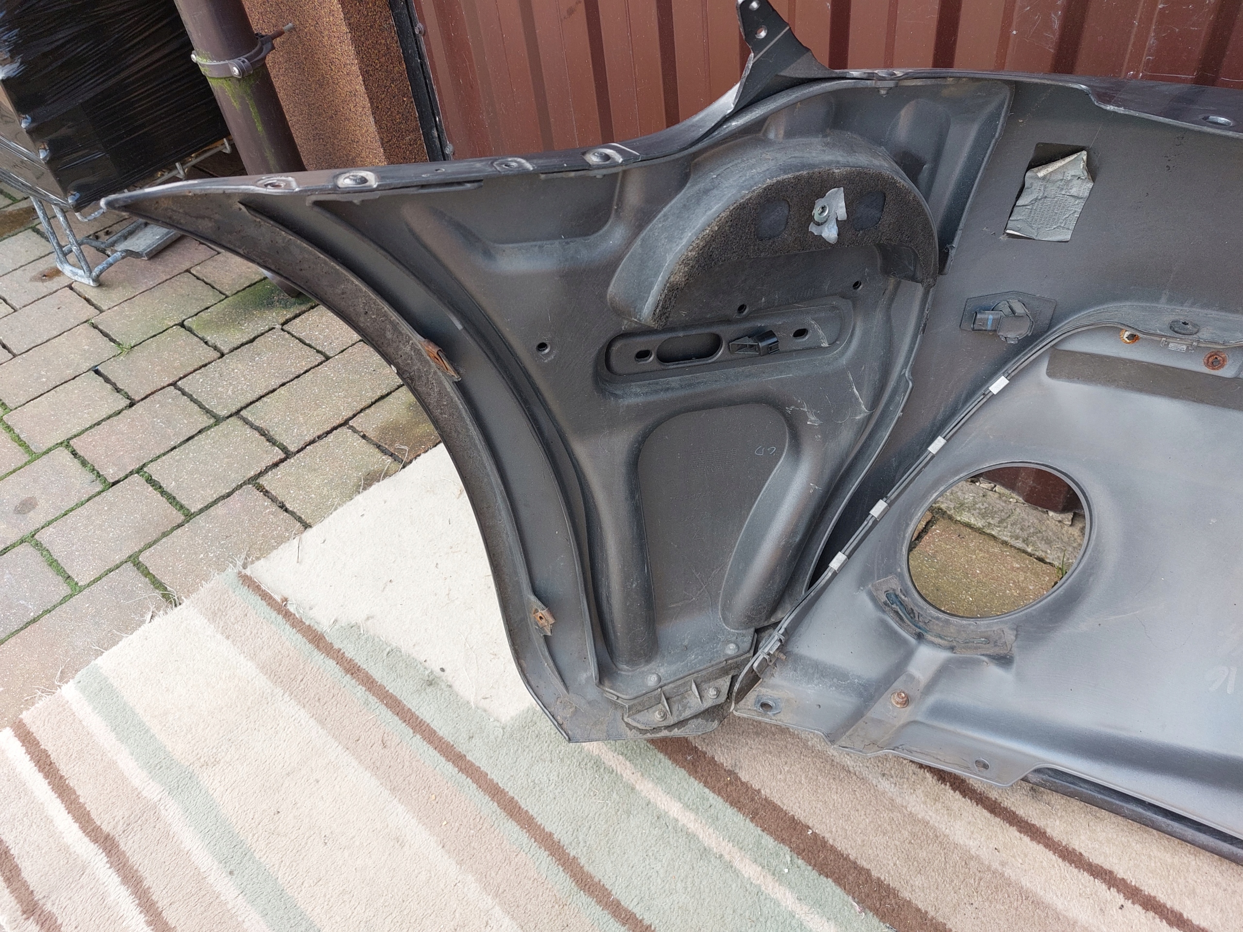 bumper rear part ASTON MARTIN VANTAGE 17r METEORITE SILVER