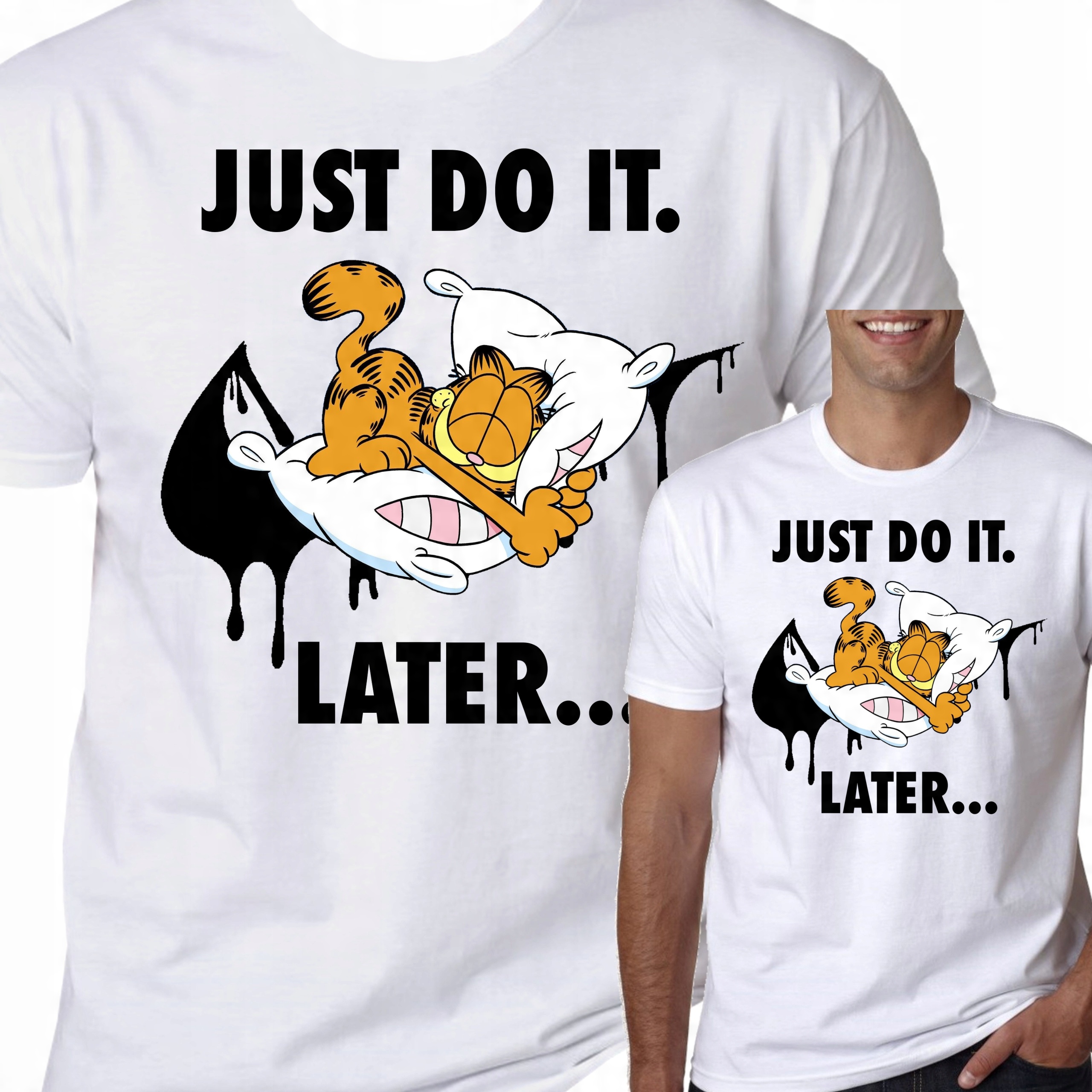 

T-Shirt Koszulka Garfield Just Do It L 0769