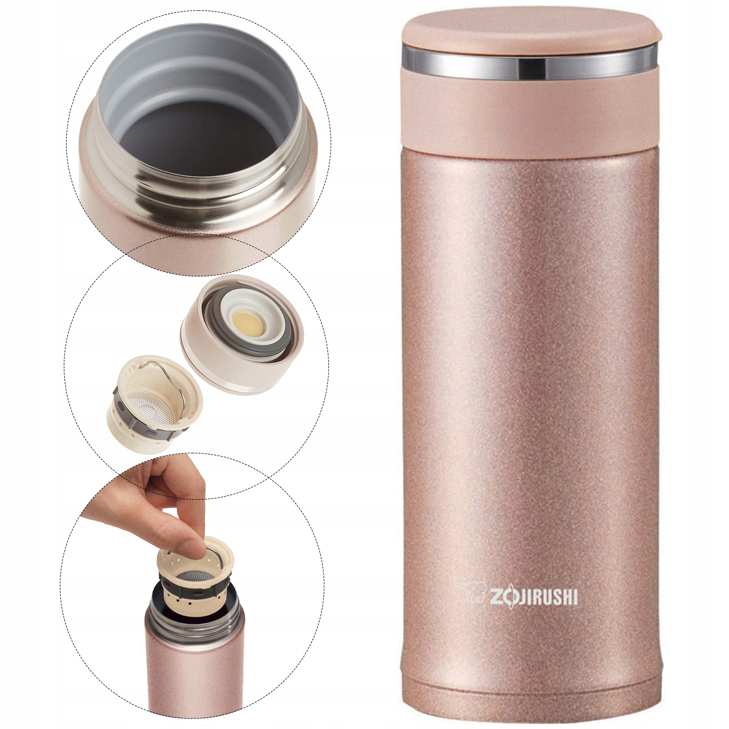 Termoska termohrnek Zojirushi se sítkem Sm-jte 340 ml je ideální jako dárek