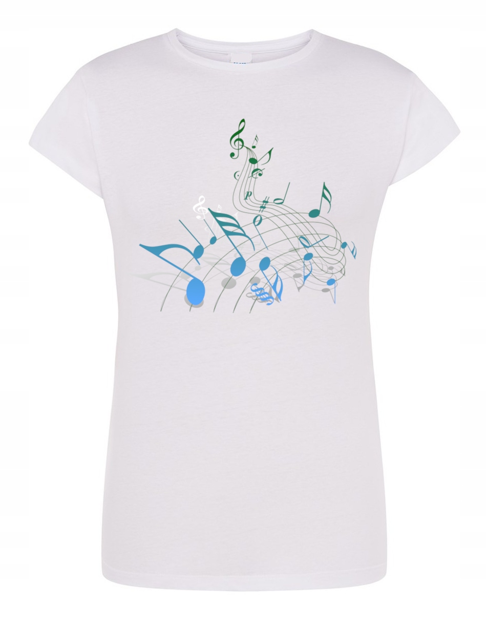 

T-Shirt damski nadruk Nutki Nuty Muzyka r.S