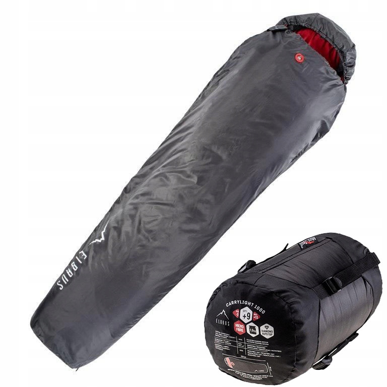 Śpiwór Turystyczny Mumia Elbrus Carrylight 1000 g
