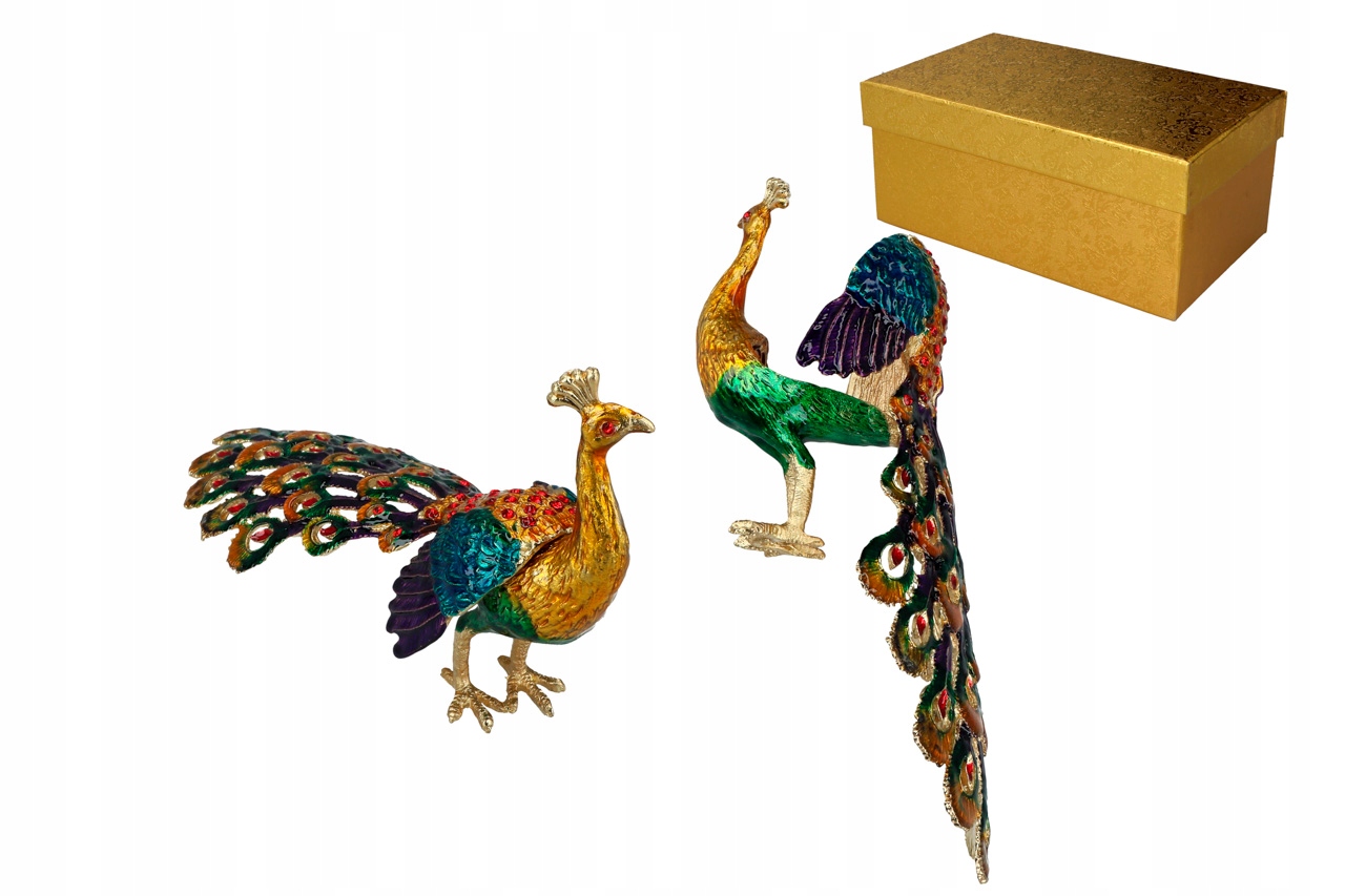 Kovová Kazeta Paw Šperkovnice Na Bižuterii Krabička Ozdobná Figurka Ptáka