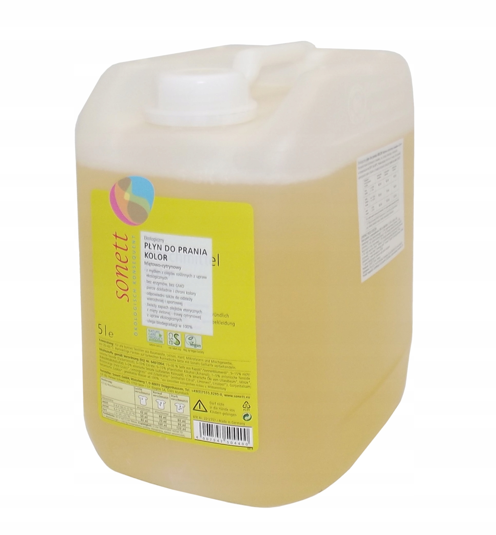 

Płyn Do Prania Tkanin Kolor Ekologiczny Sonett 5L