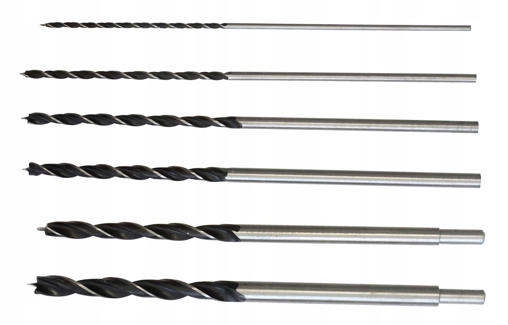 

Wiertła do drewna długie 30cm 4mm 14mm 6szt kpl