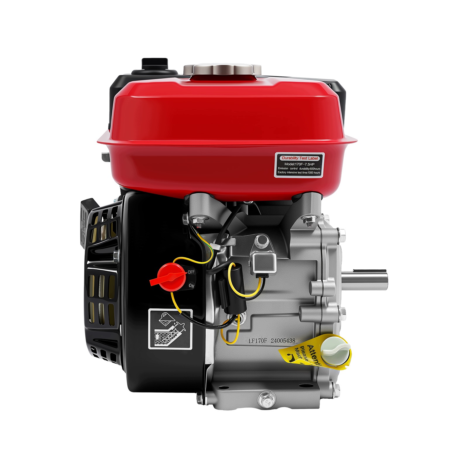 4KW 3600RPM 7,5HP Benzínový Motor S Funkcí Olejového Alarmu, Úspora Energie