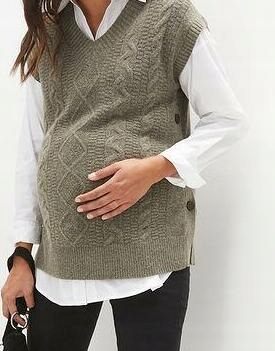 40/42 SWETER CIĄŻOWY KAMIZELKA