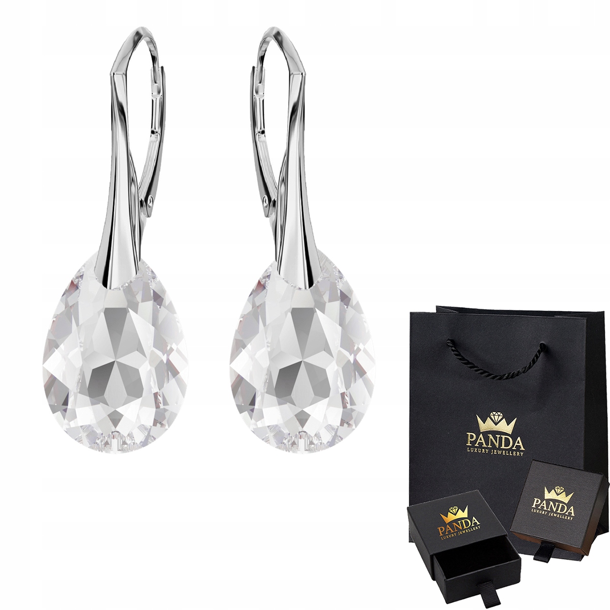 

Srebrne Kolczyki Swarovski Srebro 925 Prezent