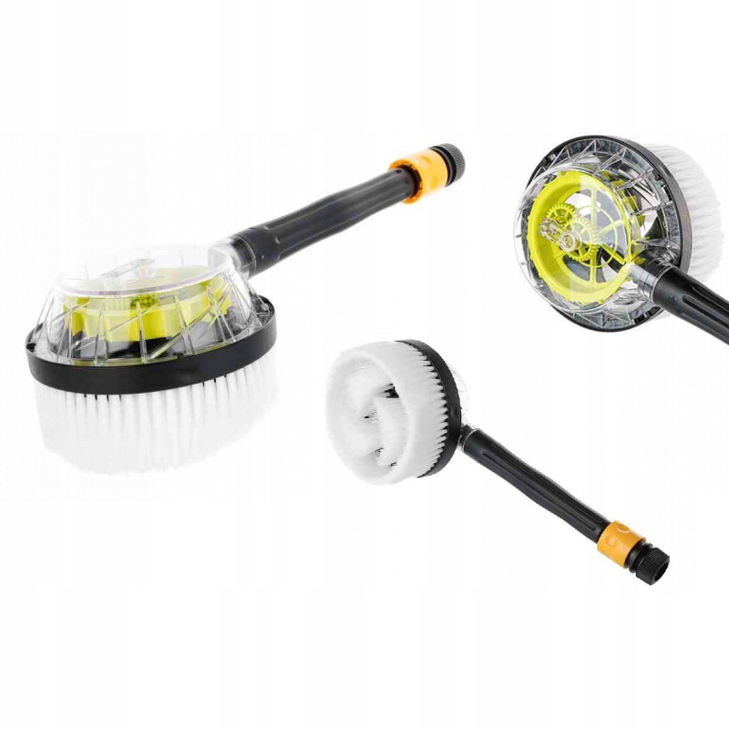 SZCZOTKA MYJKA OBROTOWA 14CM PRANIE MYCIE NA WĄŻ