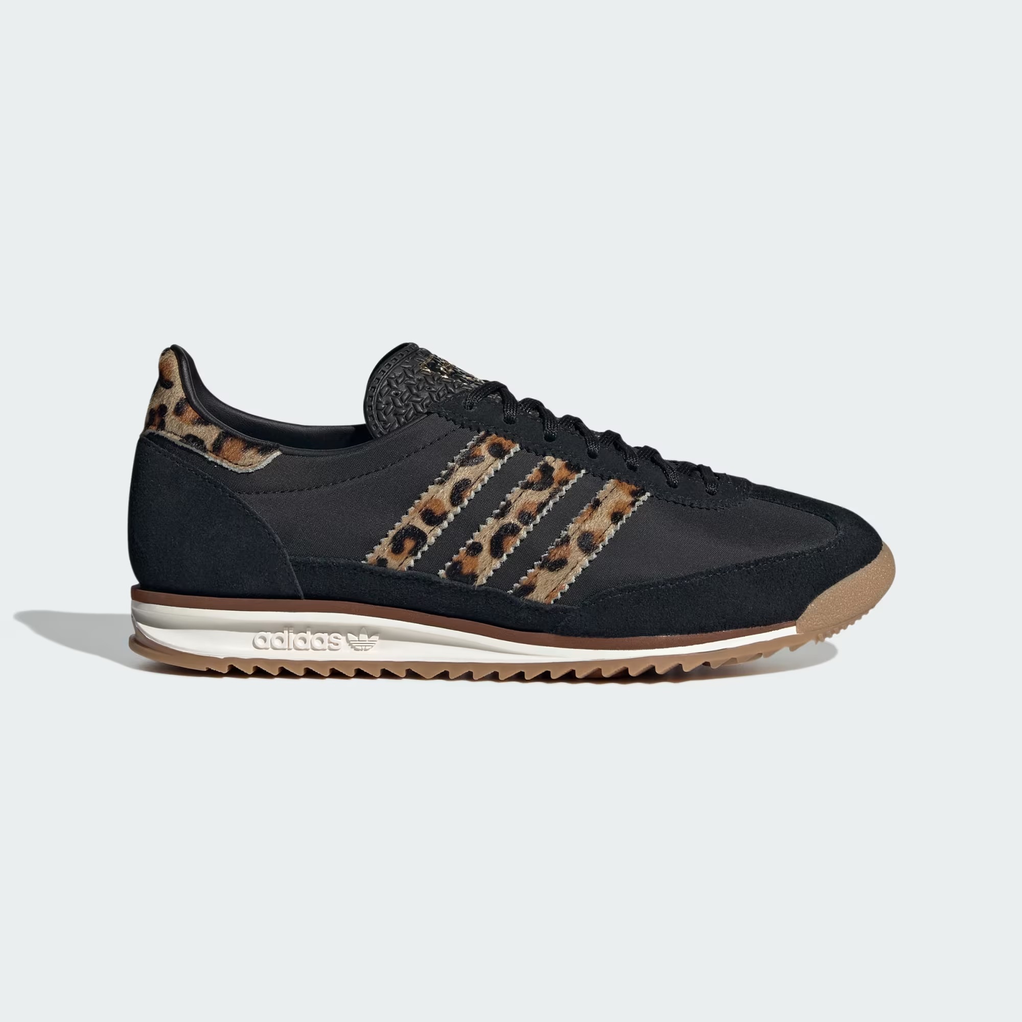Unisexové boty Adidas Sl 72 Og JR1640, černé, kožené, retro textil, 36 2/3