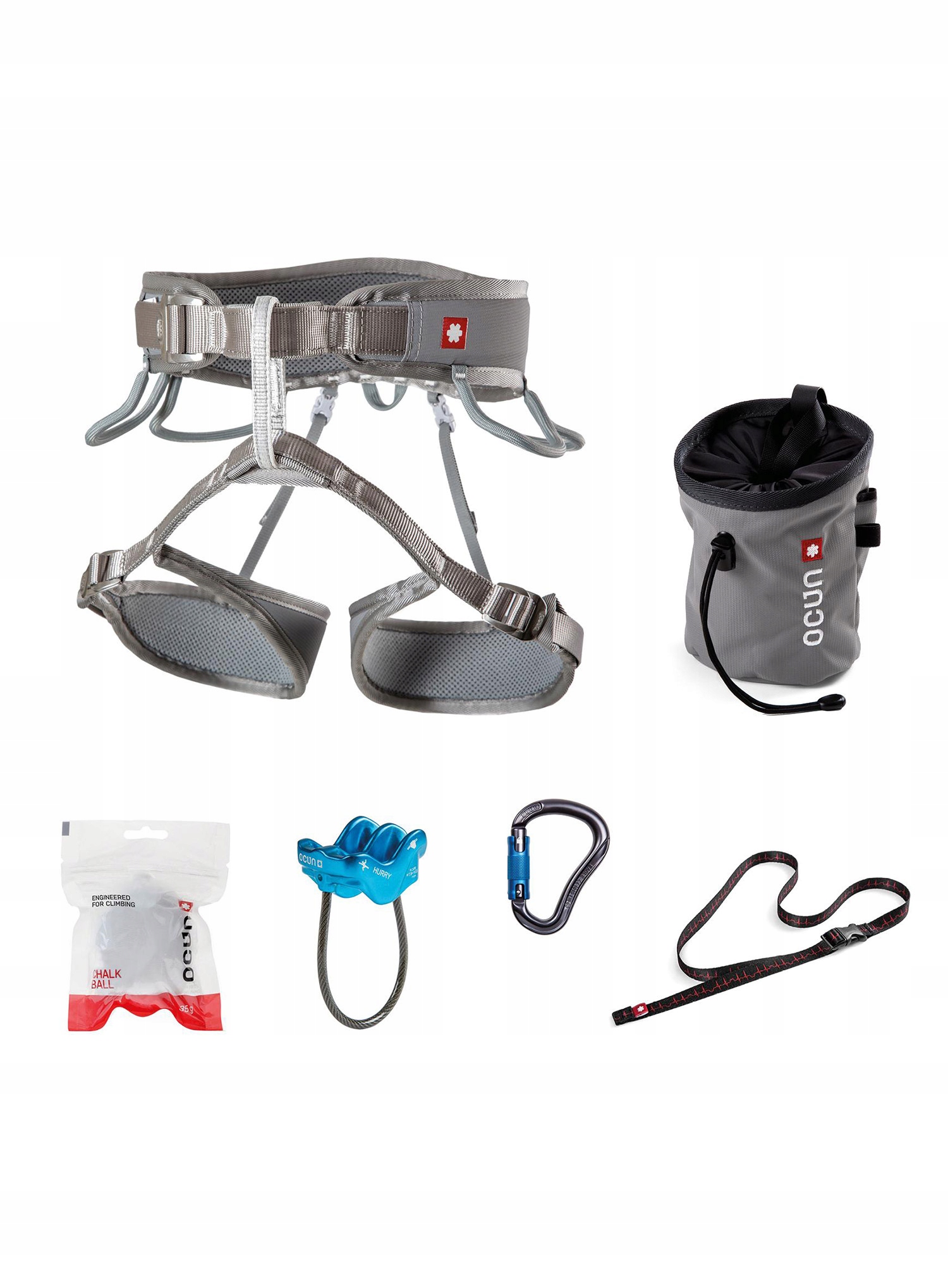 Zestaw Ocun Climbing Twist Set grey Xs-m