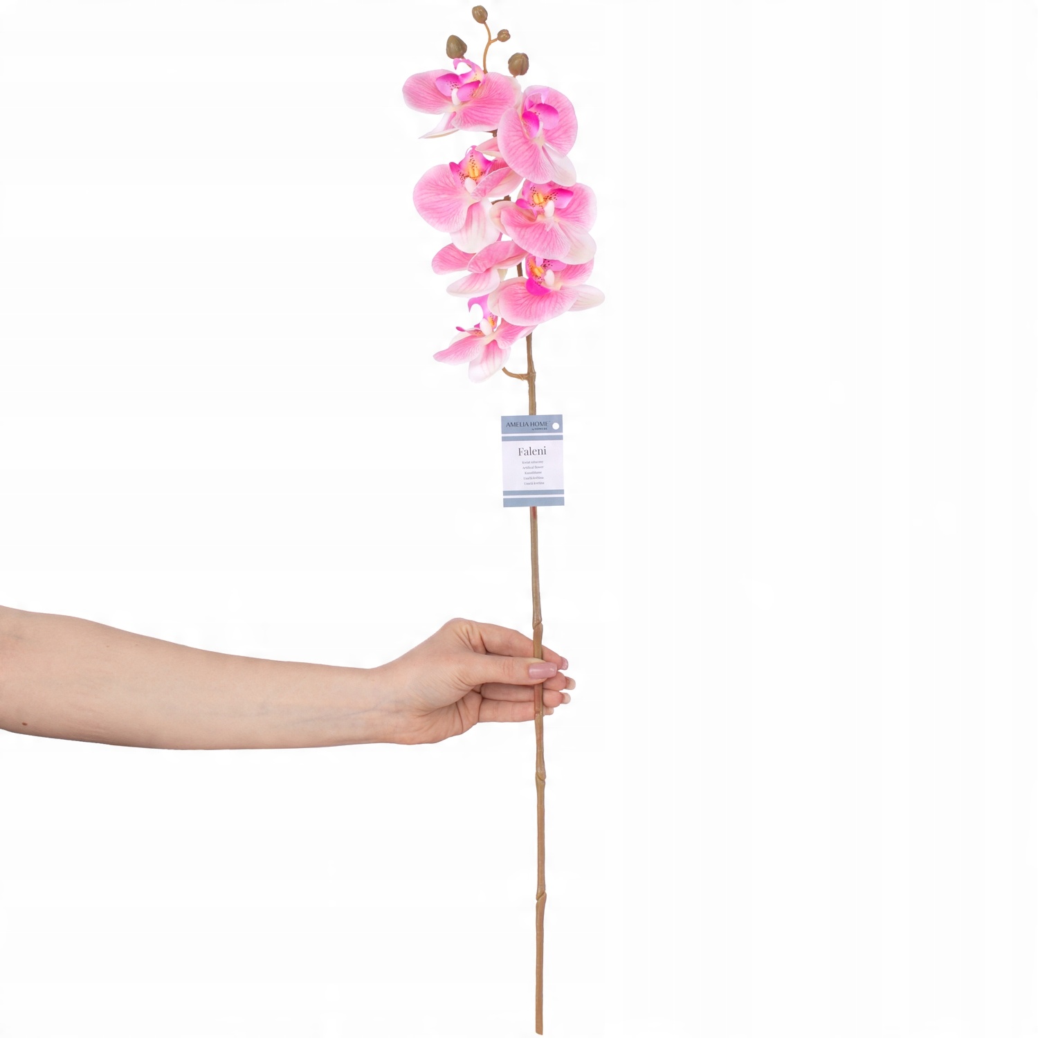 

Różowa orchidea sztuczna roślina ozdobna 1 szt.