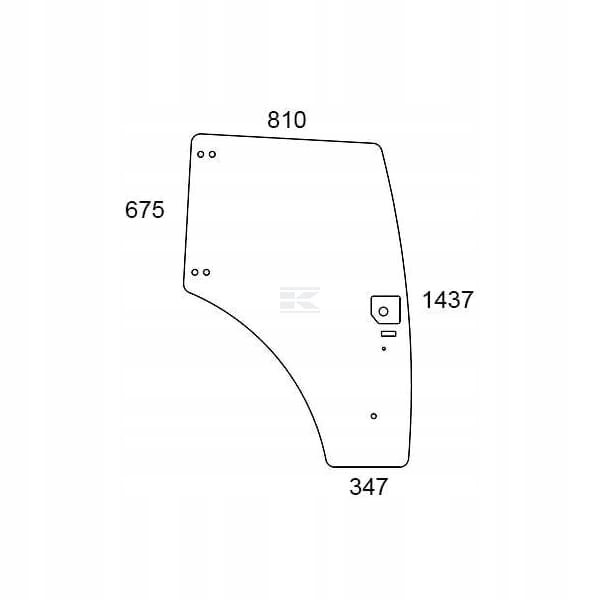 Sklo dveří 84224131 Kramp