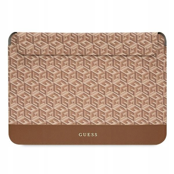 Guess Sleeve GUCS16HGCFSEW 16" hnědý/brown GCube Stripes