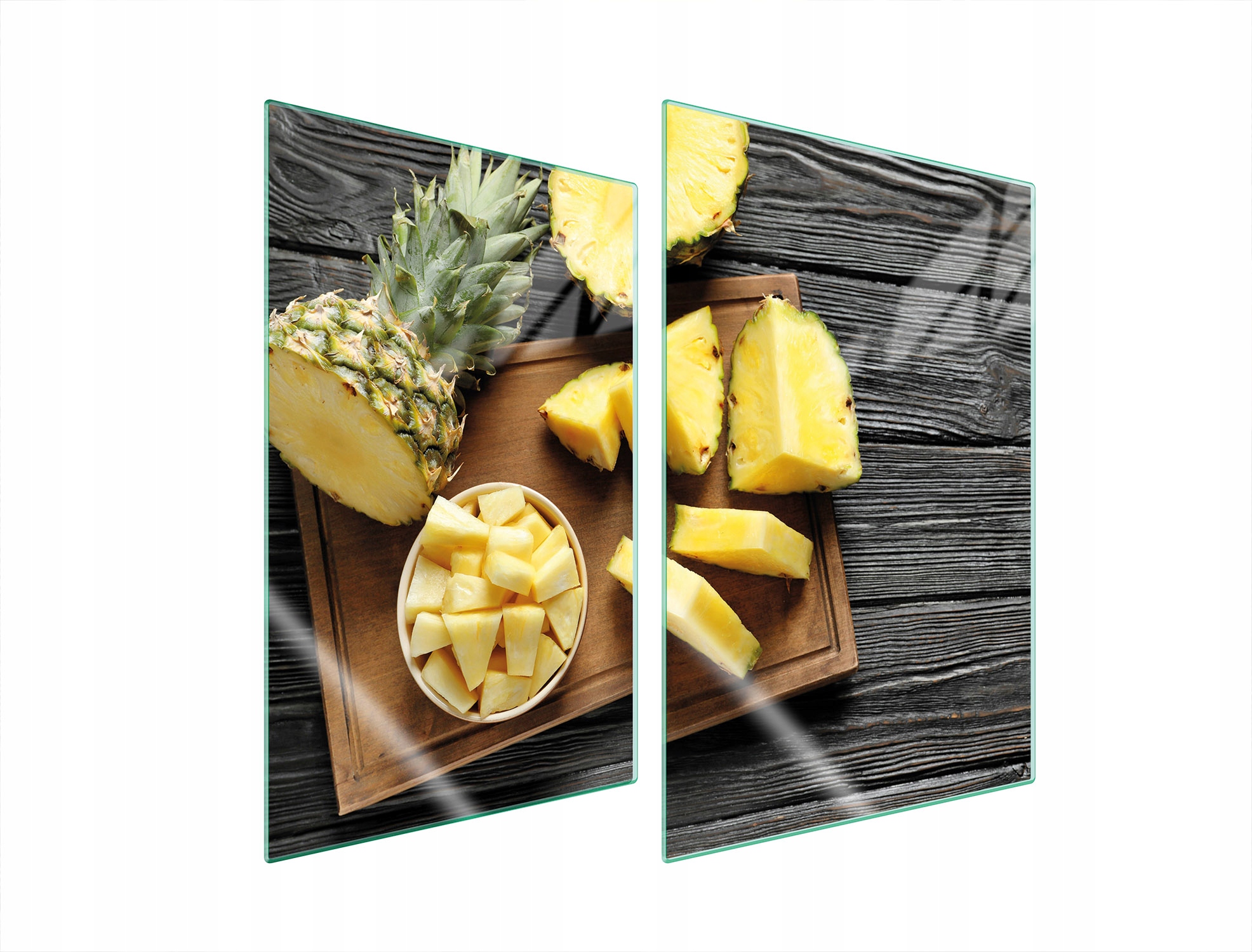 Ochranná Skleněná Deska Do Kuchyně 2x35x52 Ananas Tvrzené Sklo