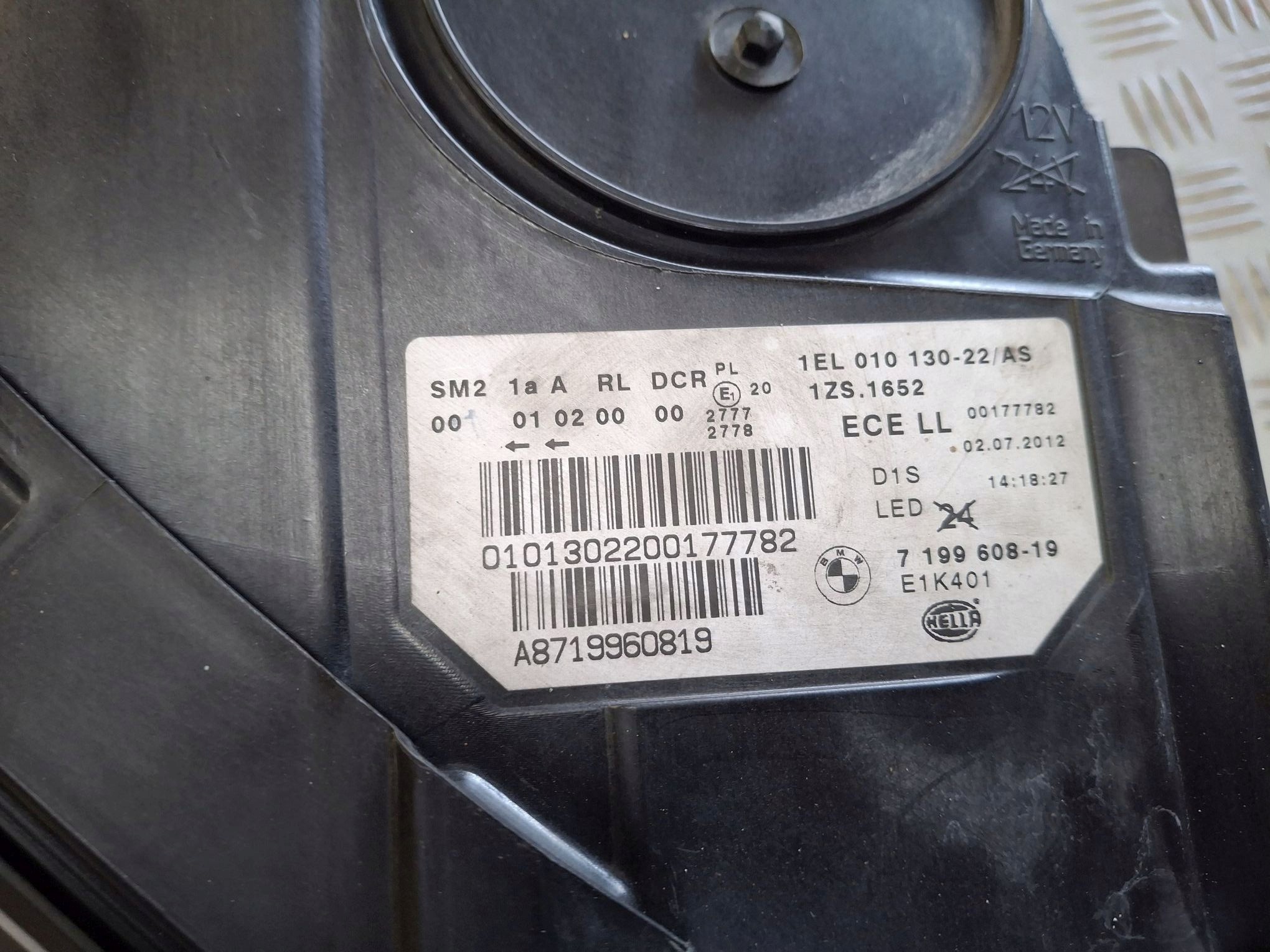 light right front BI-XENON non-setting BMW 5 GT F07 2009R->