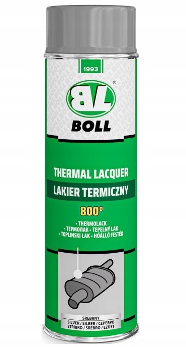 Lakier termiczny do wydechów 800*C srebrny 500ml Boll