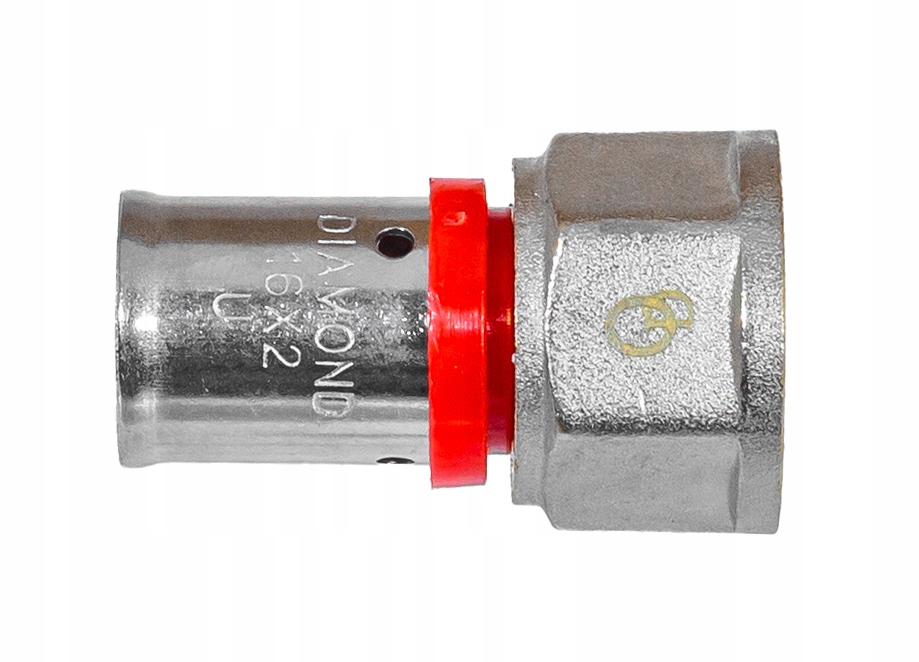 ZŁĄCZKA MUFOWA ZAPRASOWYWANA PEX ALUPEX FI 16x1/2 GW MOCNY MOSIĄDZ DIAMOND Stan opakowania oryginalne