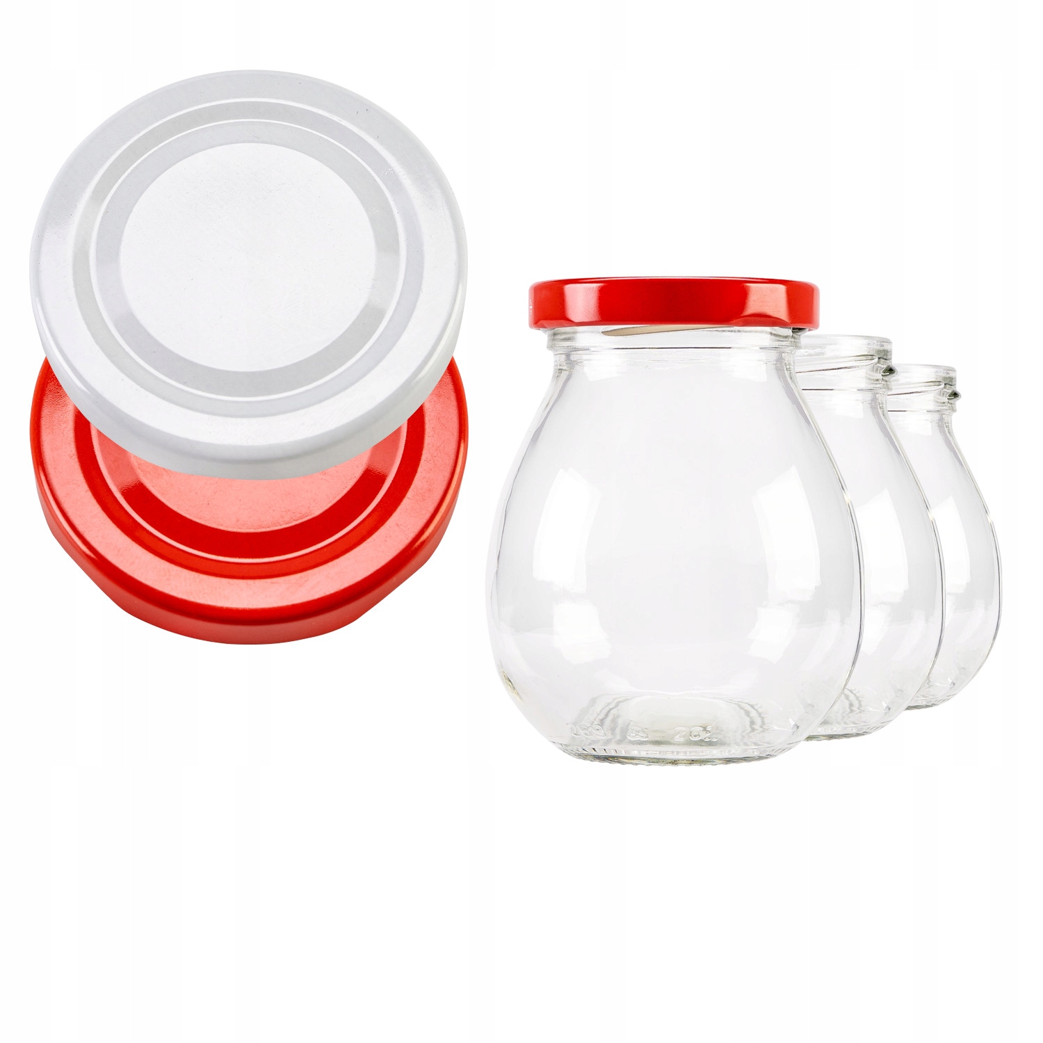

50x Słoiki szklane 245ml na Przetwory Dżemy Miód