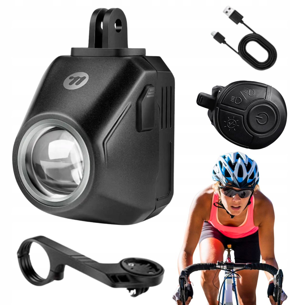 Lampka rowerowa do roweru szosowego przednia Led szosowa pilot West Biking