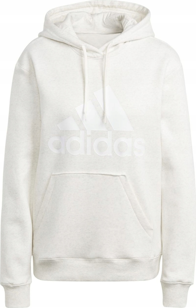 Béžová Mikina Adidas Essentials s velkým logem, standardní velikost IM0252, velikost L
